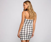 Preppy And Trendy Plaid Mini Dresses